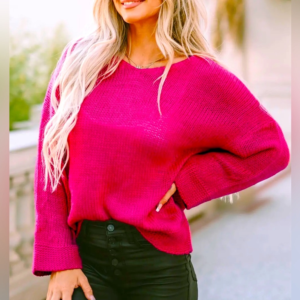 Fuscia sweater